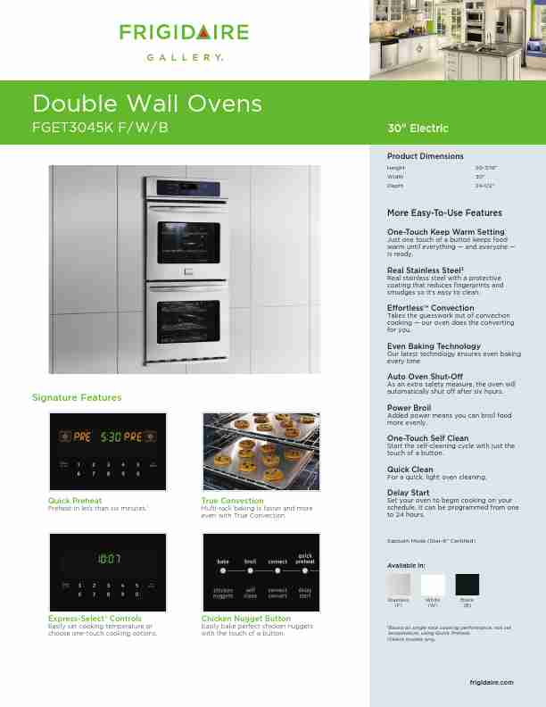 Frigidaire Double Oven FGET3045K FWB-page_pdf